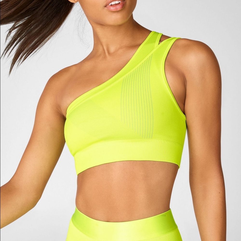 FABLETICS Neon One-Shoulder Sports Bra